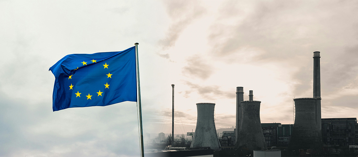 union européenne drapeau usine