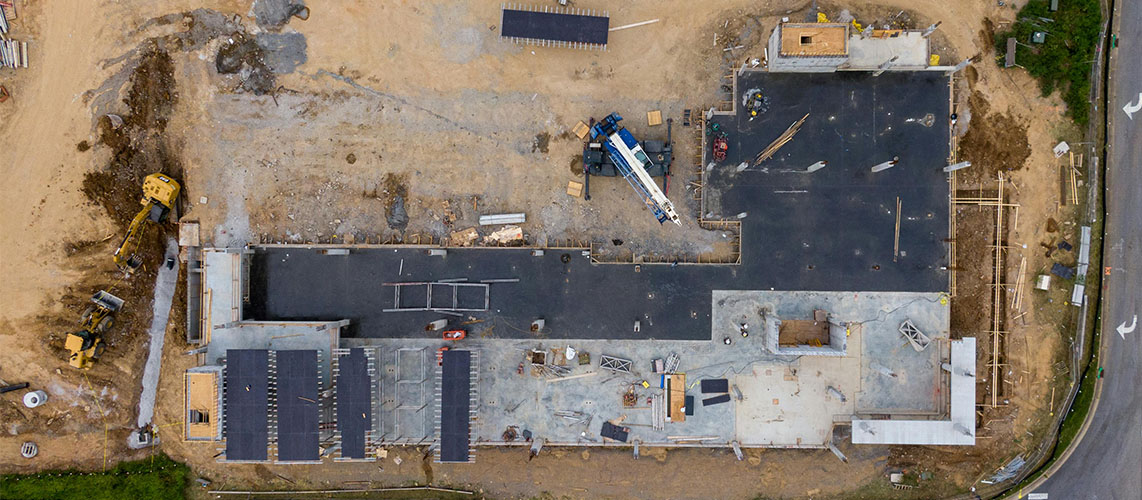 construction vue aerienne