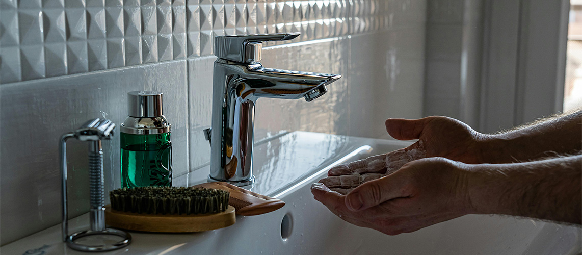 distribution eau lavabo