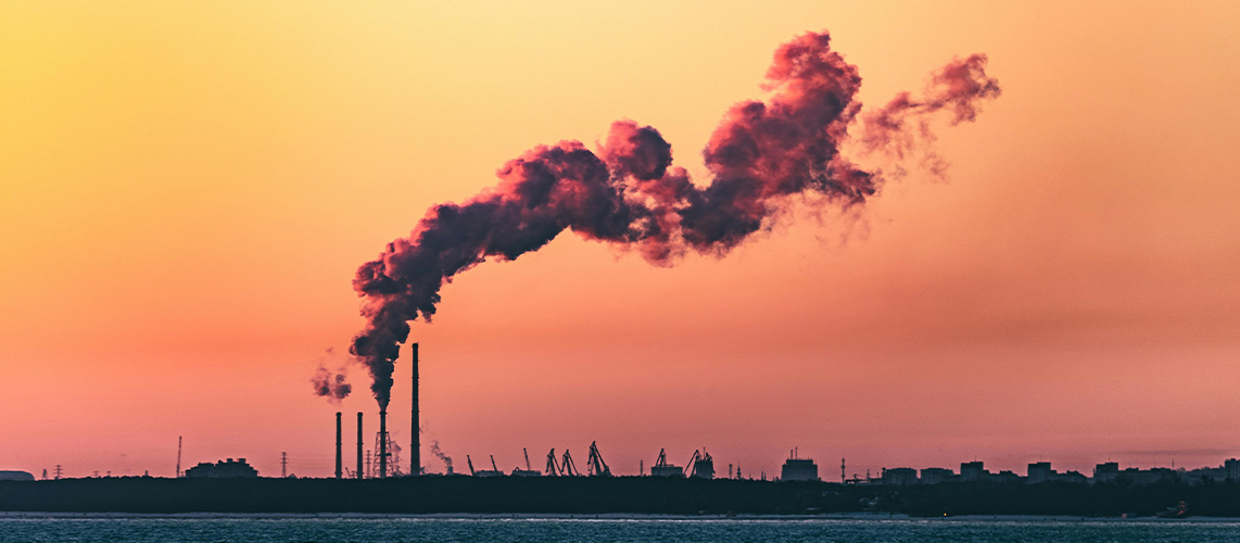 usine mer couche soleil