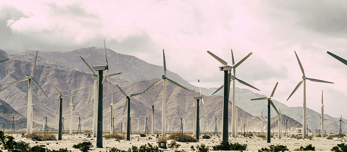 éoliennes desert