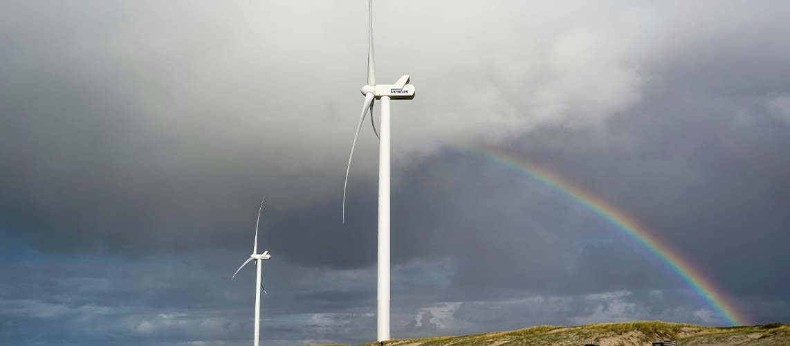 éoliennes arc en ciel