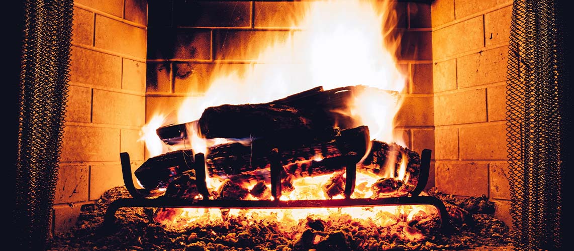 feu de cheminee