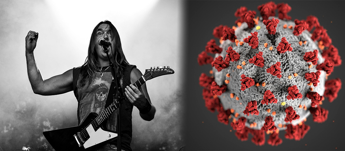 guitariste métal Covid