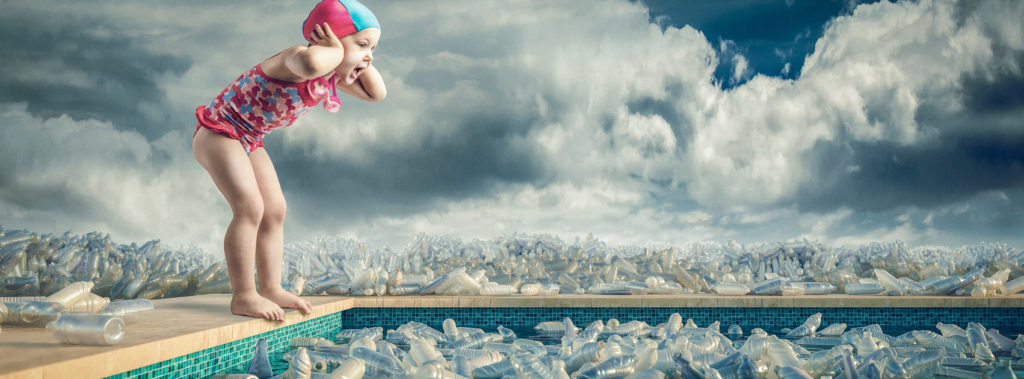 piscine enfant bouteille plastique