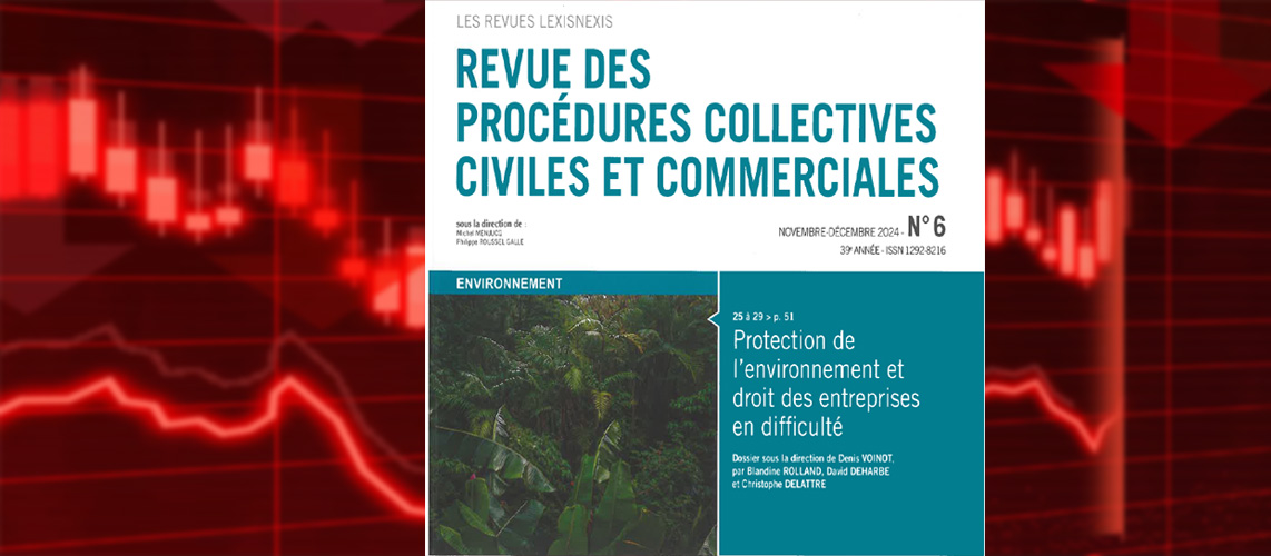 entreprise en difficulté et protection environnementale